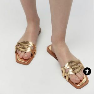 Metallic Sandals